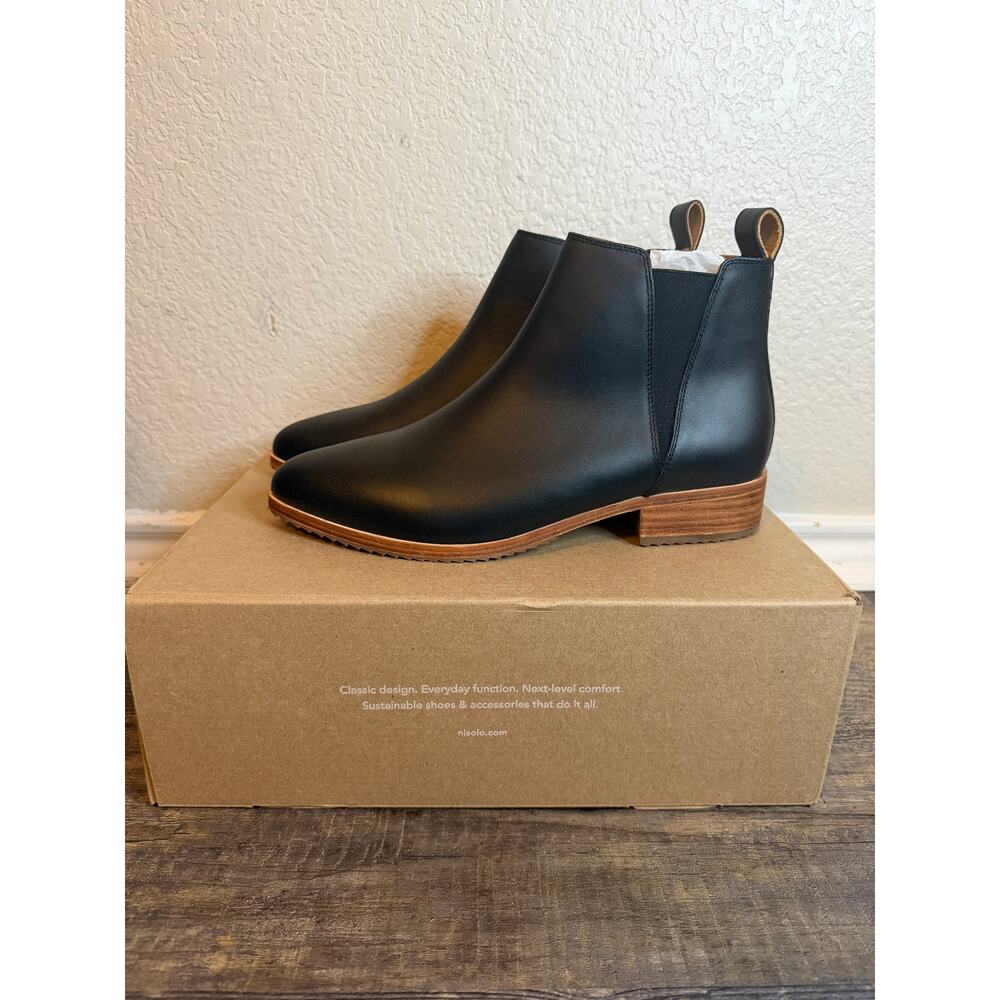 Nisolo Womans Everyday Chelsea Leather Ankle Boots Size 10 - Picture 3 of 9